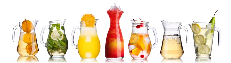 Crédence de cuisine en verre imprimé Cocktail Cocktails en pichets