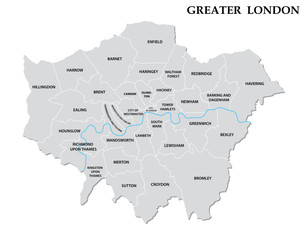 greater london administrative map