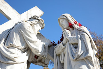 4th Stations of the Cross, Jesus meets His Mother, Marija Bistrica, Croatia
