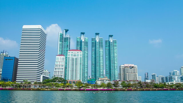 Bangkok City at hotel and business district. capital.thailand
