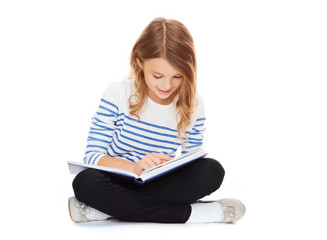 girl reading book
