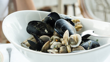 mixed mussels
