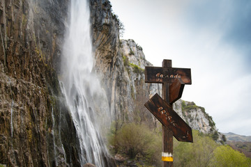 Fototapeta premium Asón waterfall in Cantabria, Spain.