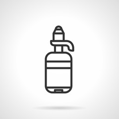 Water cooler bottle line vector icon