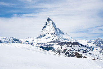 The Matterhorn is a mountain of the Alps