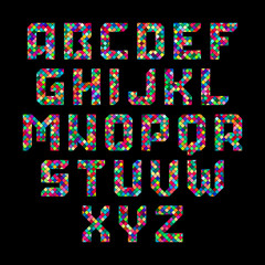 Mosaic alphabet