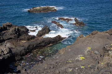 Sea Cliff in Los Cancajos (La Palma, Canary Islands)