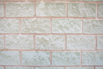 Detail of a white brick wall