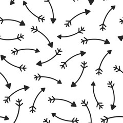 Seamless Background of Vintage Arrows Pattern