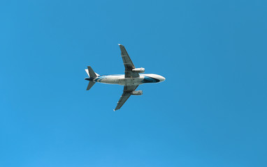 plane in the sky