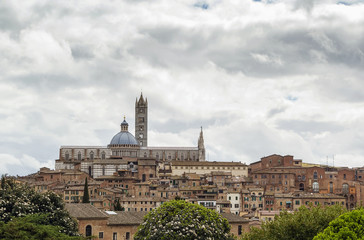 Fototapeta na wymiar view of Siena, Italy