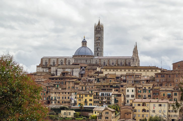 view of Siena, Italy