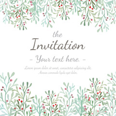 Flower Invitation Card