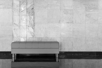 Modern Design Sofa and Marble Wall