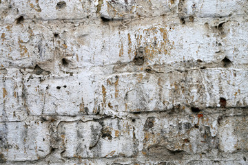 The texture of a brick wall