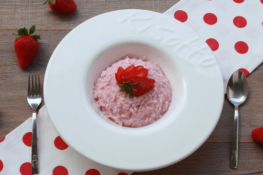 risotto con fragole