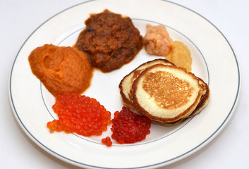 Different types of caviar