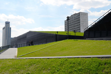 Modern building in Katowice (Poland)