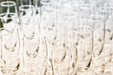 Wine glass on the party