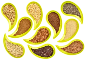 Poster Im Rahmen healthy grains and seeds abstract © MarekPhotoDesign.com