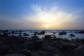 Sonnenuntergang auf La Gomera, Spanien