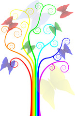 rainbow tree