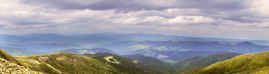 Fototapeta na wymiar panorama beautiful mountain landscape