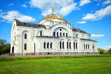 Fototapeta na wymiar St. Nicholas church on the territory of the Brest Fortress