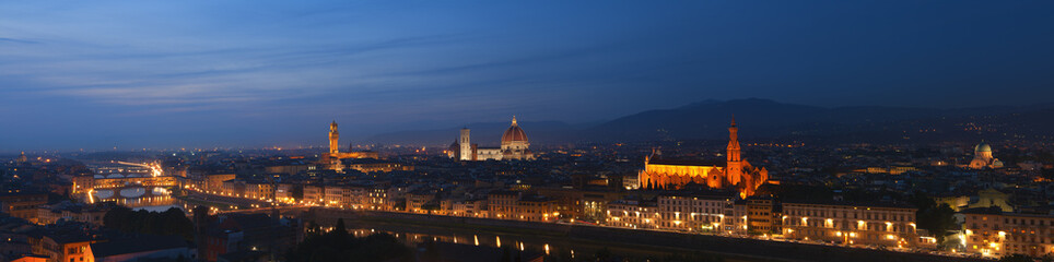 Fototapeta na wymiar Florence Panorama at dusk