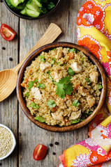 quinoa pilaf with chicken and vegetables