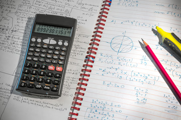 Hard study time before another math exam
