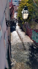 Rue et escaliers de Lisbonne portugal