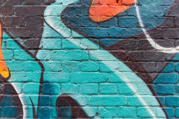 Graffiti wall close up / macro