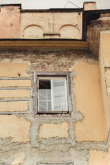 Fototapeta premium Window on old wall