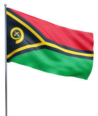 Vanuatu Flag Waving