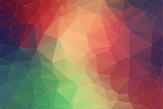 Triangle 2D geometric colorful background