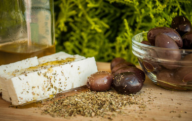 greek salad with olives