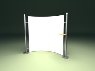 blank trade show booth for designers