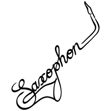 Saxophon als Logotype