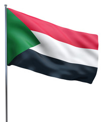 Sudan Flag Waving