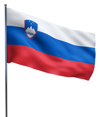 Slovenia Flag Waving