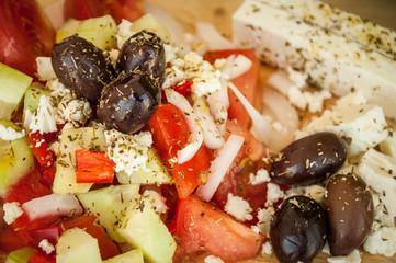 greek salad with olives