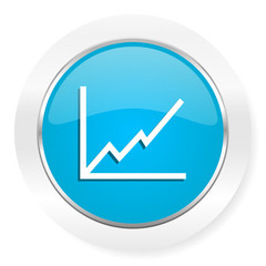 chart icon stock sign