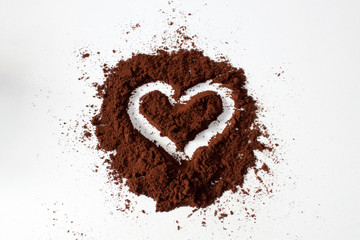 Coffee and heart