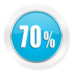 70 percent icon sale sign