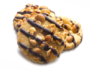 Biscotti alle arachidi e cioccolato