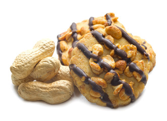 Biscotti alle arachidi e cioccolato