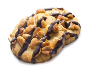 Biscotti alle arachidi e cioccolato
