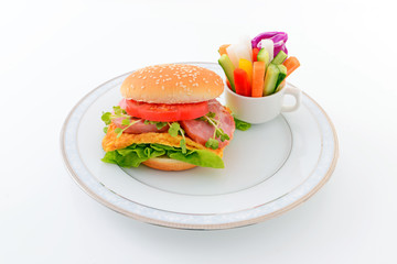 美味しそうなハンバーガー