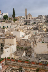 Fototapeta premium view of matera UNESCO world heritage site